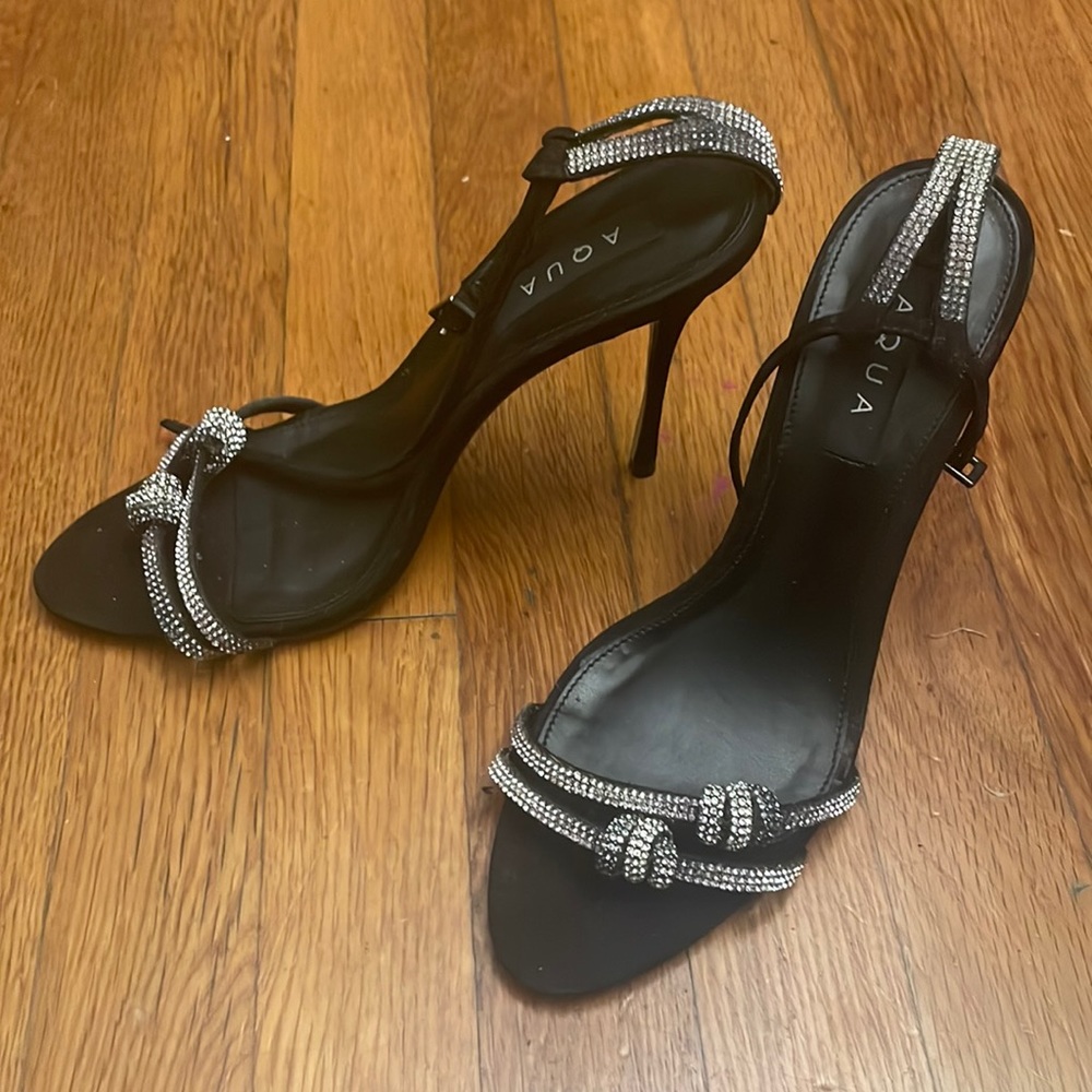 Authentic Aqua Heels excellent condition with tags stiletto detail sandals 10B